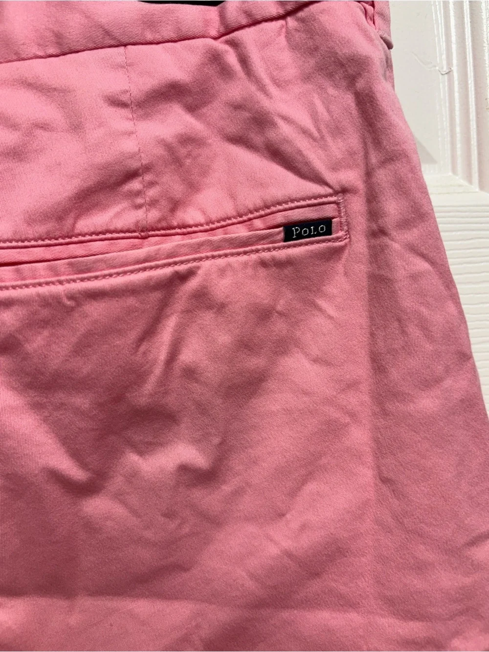 Polo Golf Ralph Lauren Men's Pink Cotton Twill Stretch Chino Shorts Size 30